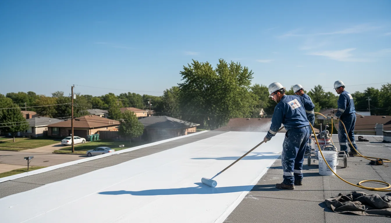 Commercial roof coating in Bergenfield, NJ near me